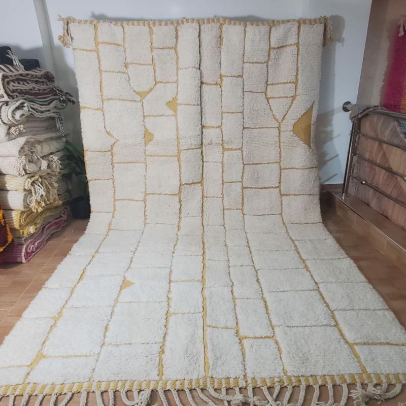 White Fahram Marokkaans handgemaakt tapijt